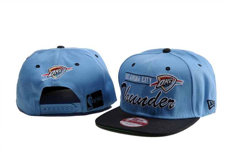 NBA Oklahoma City Thunder Sky Blue Black Hats